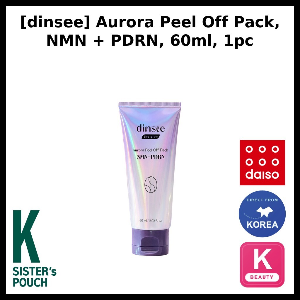 [dinsee] Aurora Peel Off Pack, NMN + PDRN, 60ml, 1 gói / Gói lột vỏ Hàn Quốc / NMN PDRN Infusion của