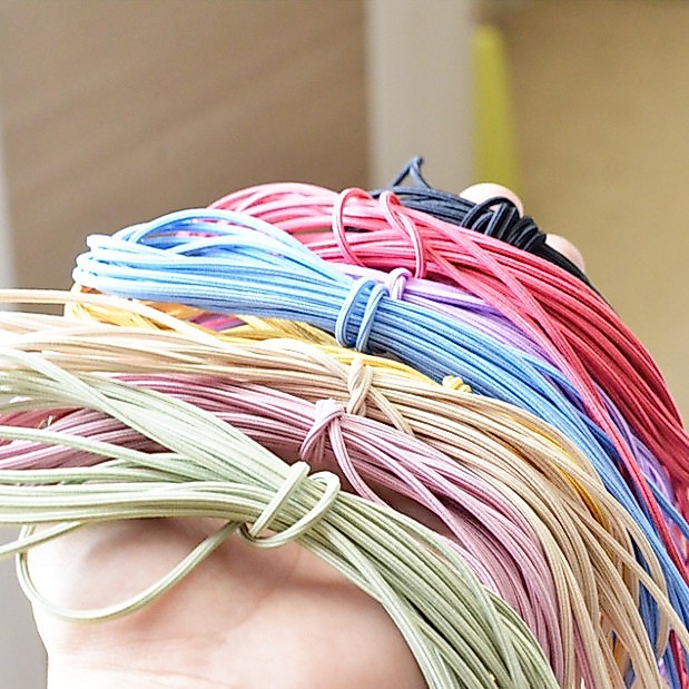 Dây Thun Cột Tóc Độ Co Giãn Cao DIY Kèm Dây Thun Cột Tóc
