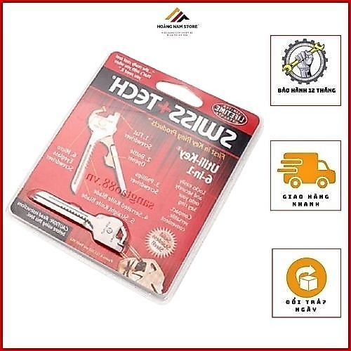 Móc khóa đa năng Swiss Tech 6 chức năng trong 1 bộ