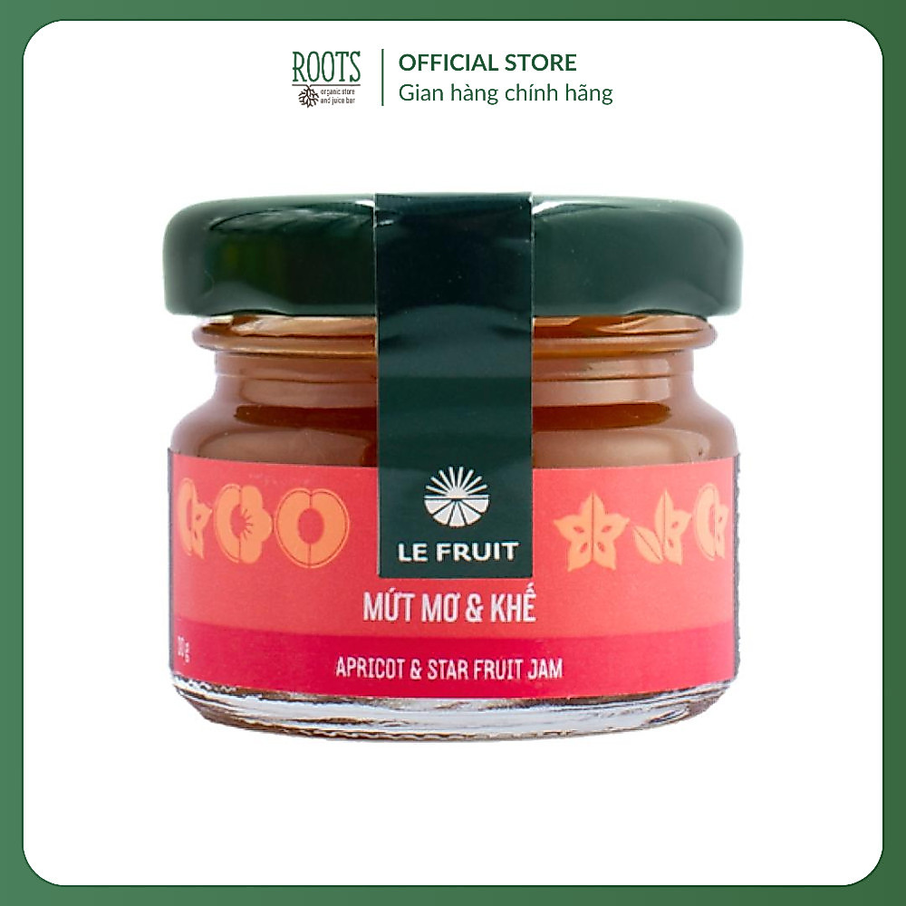 (Ship hỏa tốc) LE FRUIT - Mứt Mơ & Khế, Apricot & Star Fruit Jam (30g)