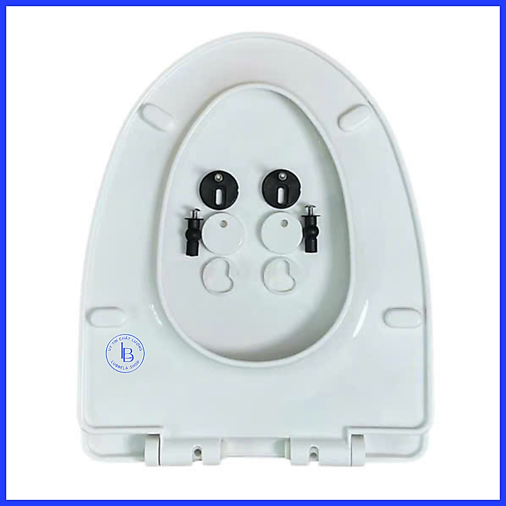 Mã LB.06 Nắp bồn cầu rơi êm  cao cấp dùng cho bồn cầu liền khối  như TOTO, lINAX và các mẫu có cùng 