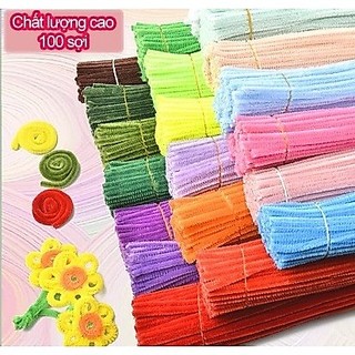 100 cây sợi Kẽm Nhung Loại 1 Dày Đẹp Làm Hoa, Làm Đồ Handmade