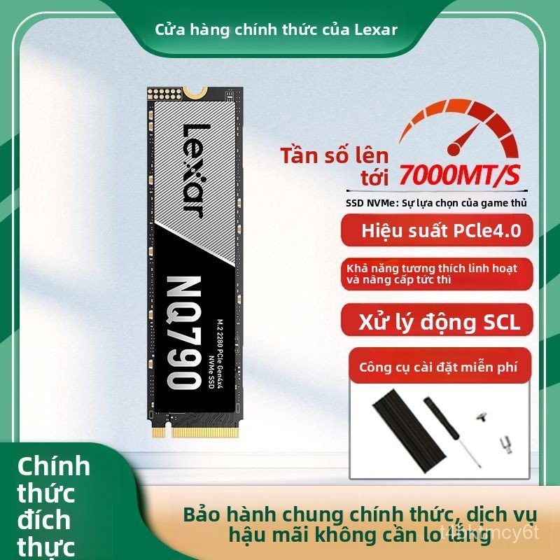 Ổ cứng SSD Lexar NQ790 2TB M.2 PCIe 4.0 tốc độ cao nâng cấp laptop PC chơi game cực mượt mà
