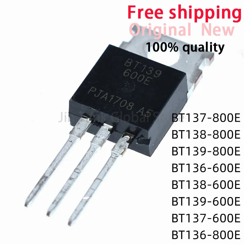 5 Chiếc BT136-600B BT137 BT138 BT139 BT136 BT139 BT138 BT136 800E BT137 600E TO-220 IC Còn Hàng Bán 