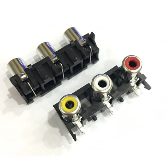 Ổ cắm sen 3 Bit RCA-305 AV3-8,4-5 Ổ cắm loa Ổ cắm âm thanh 3 lỗ