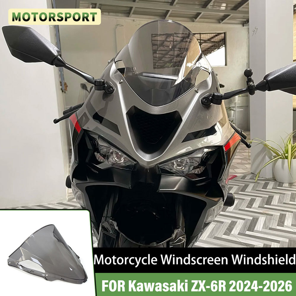 Dành Cho Kawasaki ninja ZX-6R Zx6r ZX6R ZX-6R 2024 2025 2026 Kính Chắn Gió Xe Máy Kính Chắn Gió Chắn
