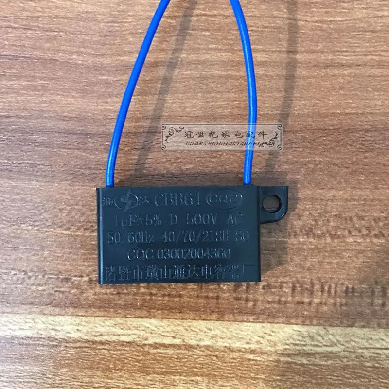 CBB611 F 500v Yuba Tích Hợp Quạt Thông Gió Trần Quạt Hút Động Cơ Khởi Động Tụ 1uf