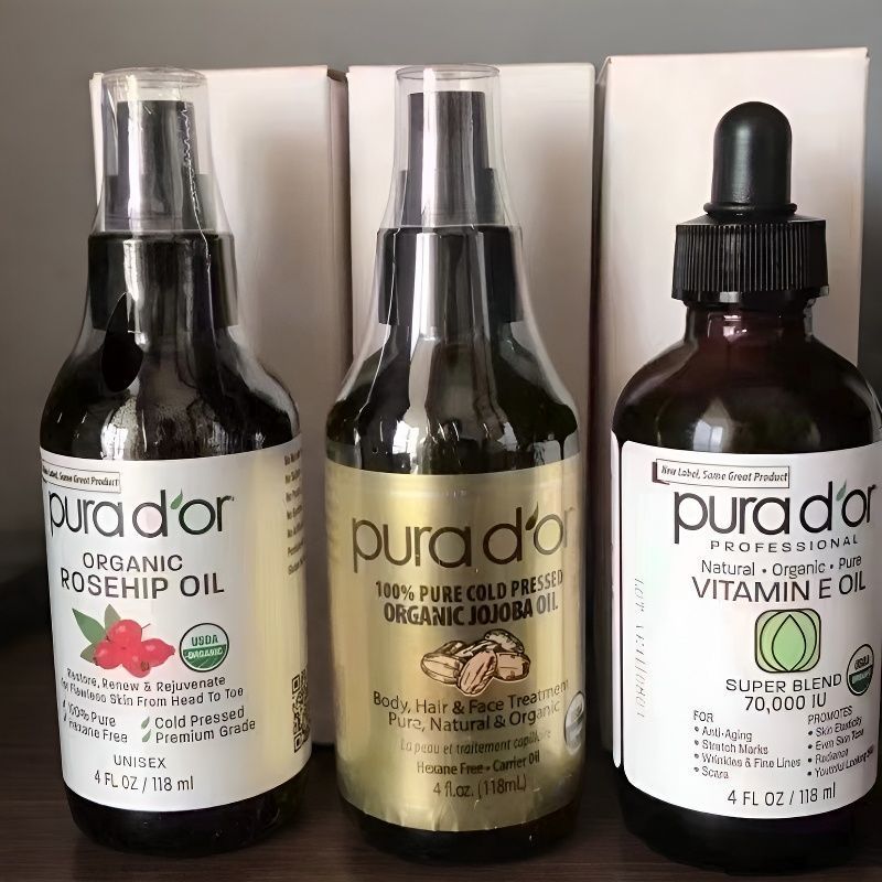 Dầu hoa hồng PURADOR hữu cơ JOJOBA Vitamin E Oil Rosehip Oil