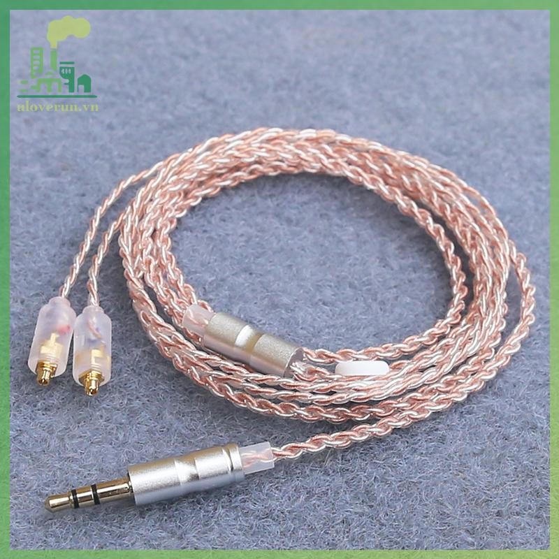 Cáp nâng cấp tai nghe uloverun HiFi MMCX Cáp lõi mạ bạc 3,5mm 1,2m cho Sennheiser IE200 / IE300 / IE