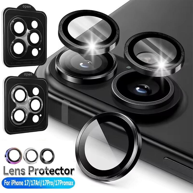 Kính bảo vệ ống kính máy ảnh cho iPhone 17/17Ari/17Pro/17Pro Max Kính bảo vệ toàn bộ cho phim máy ản