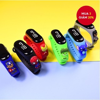 80 Phong Cách Trẻ Em Hoạt Hình LED Đồng Hồ Thể Thao Người Nhện Kỹ Thuật Số Chống Thấm Nước Đồng Hồ Đeo Tay Cho Bé Trai Bé Gái Trường Quà Tặng