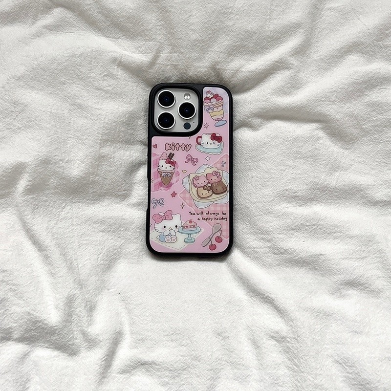 Ốp Điện Thoại Bánh Hồng Chống Rơi Cho iPhone 16 Promax 15 Promax 11 12 13 14plus 15plus 16e 16plus 1