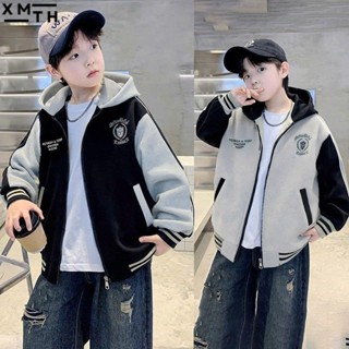  Áo khoác bomber nỉ bông cho bé trai gái 6-16 tuổi RETR. Áo khoác trẻ em áo khoác thu đông nam nữ size nhỡ đại 18-50kg 