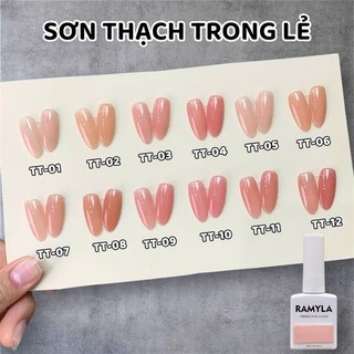  Lẻ thạch trong hồng RAMYLA - sơn móng học nail 
