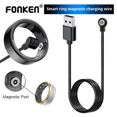 Fonken Vòng thông minh Cáp sạc hút từ tính Đầu nối đế USB cho vòng thông minh Samsung Oura
