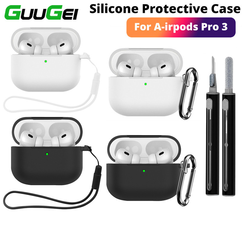 Vỏ silicon Guugei Air-pod Pro 3 Vỏ bảo vệ chống trầy xước