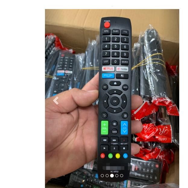 Thay thế mới Điều khiển từ xa cho RC-NF02 Netflix TVSeries 2HS534AN 40HS534AN 42HS534AN 43HS534AN 49