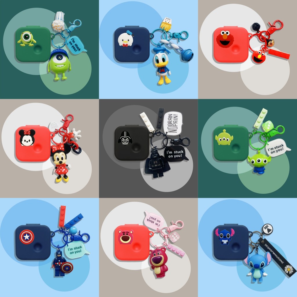 Case for Nothing Ear (3) 2025 Cartoon Sesame Street Keychain Pendant Cute Strawberry Bear Suitable f