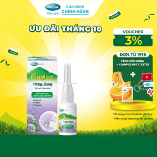 Xịt mũi thảo dược giúp giảm triệu chứng viêm xoang, viêm mũi EUGICA THÔNG XOANG (Chai 15 ml)