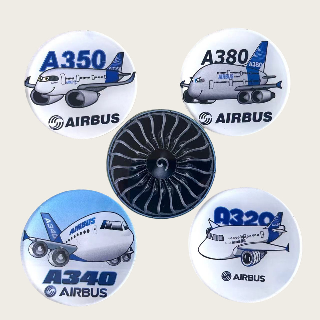 Hoạt Hình BOEING BOEING AIRBUS AIRBUS AIRBUS Flying Friends Tủ Lạnh Dán Quà Tặng Nhãn Dán Từ Tính