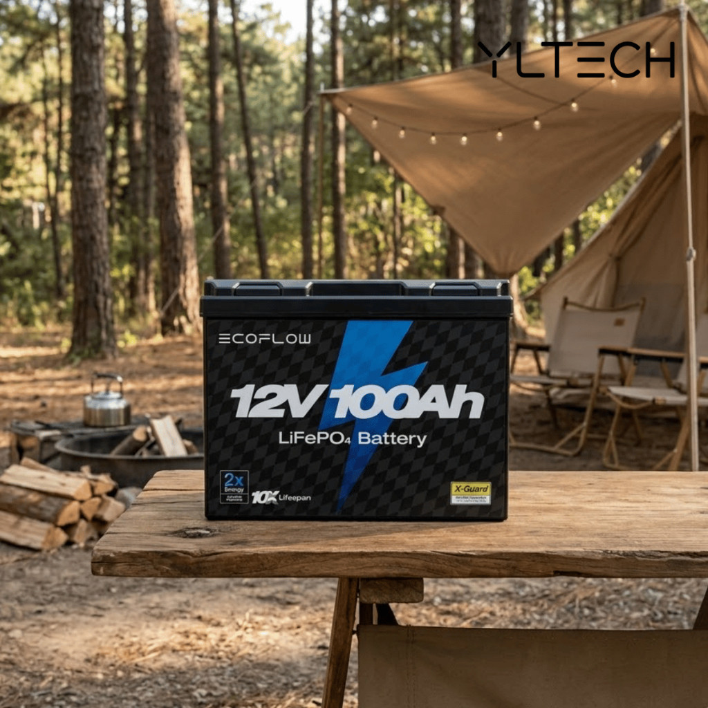 Pin EcoFlow Lithium 12V 100Ah Deep Cycle LiFePO4 Battery | Hàng Chính Hãng YL Tech