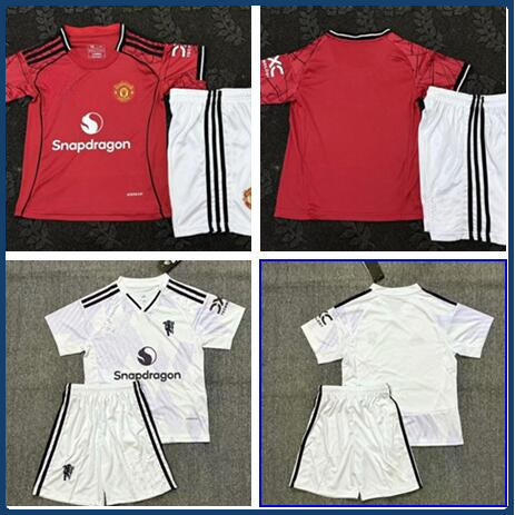 Áo bóng đá trẻ em 2025-26 MU Jersey AAA