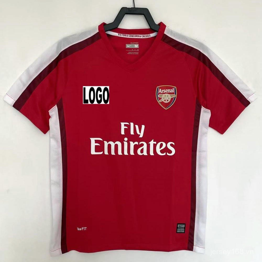 22008-10 ARS Sân vận động Emirates Nhà Thể thao Bóng đá Vintage Jersey Áo thun ngắn tay tùy chỉnh
