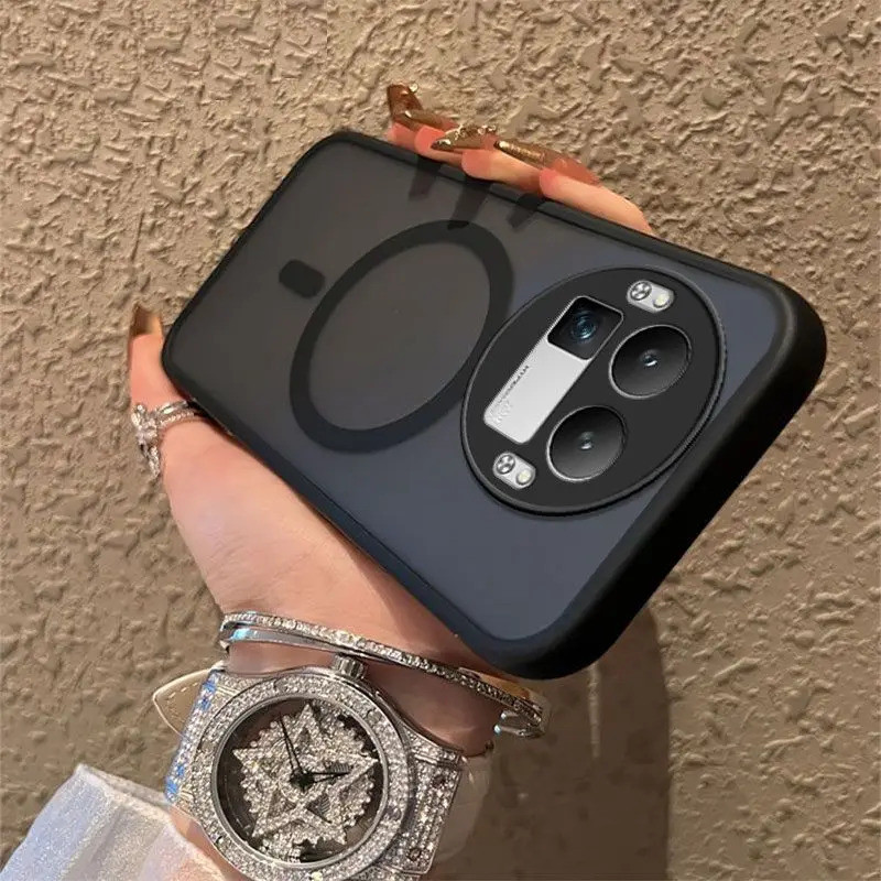 Dành Cho Realme GT8 Pro GT8 Ốp Lưng Từ Tính Mờ Siêu Mỏng PC Chống Rơi Dành Cho Realme GT8 Pro Chống 