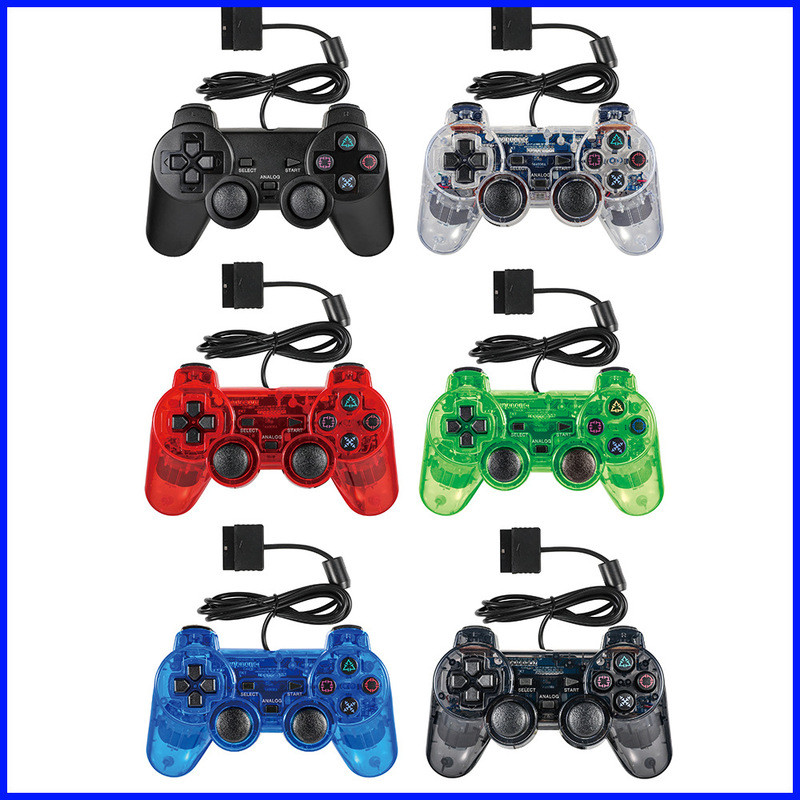 [GamePad] Bộ điều khiển trò chơi hỗ trợ dải màu đen và màu, bộ điều khiển trò chơi có dây PS2, bộ có