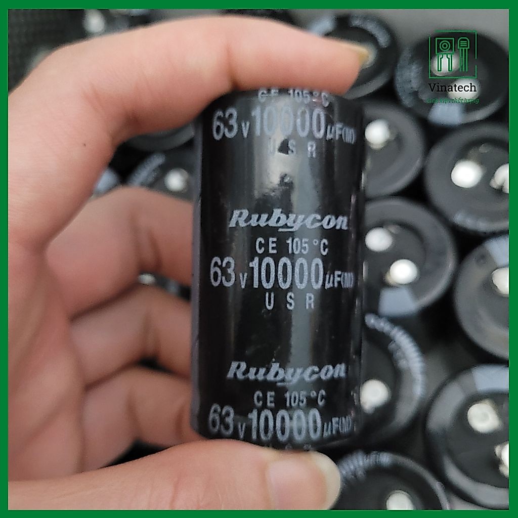Set 4 con tụ Rubycon 63V 10000uf hàng mới 4.5*3cm chất lượng