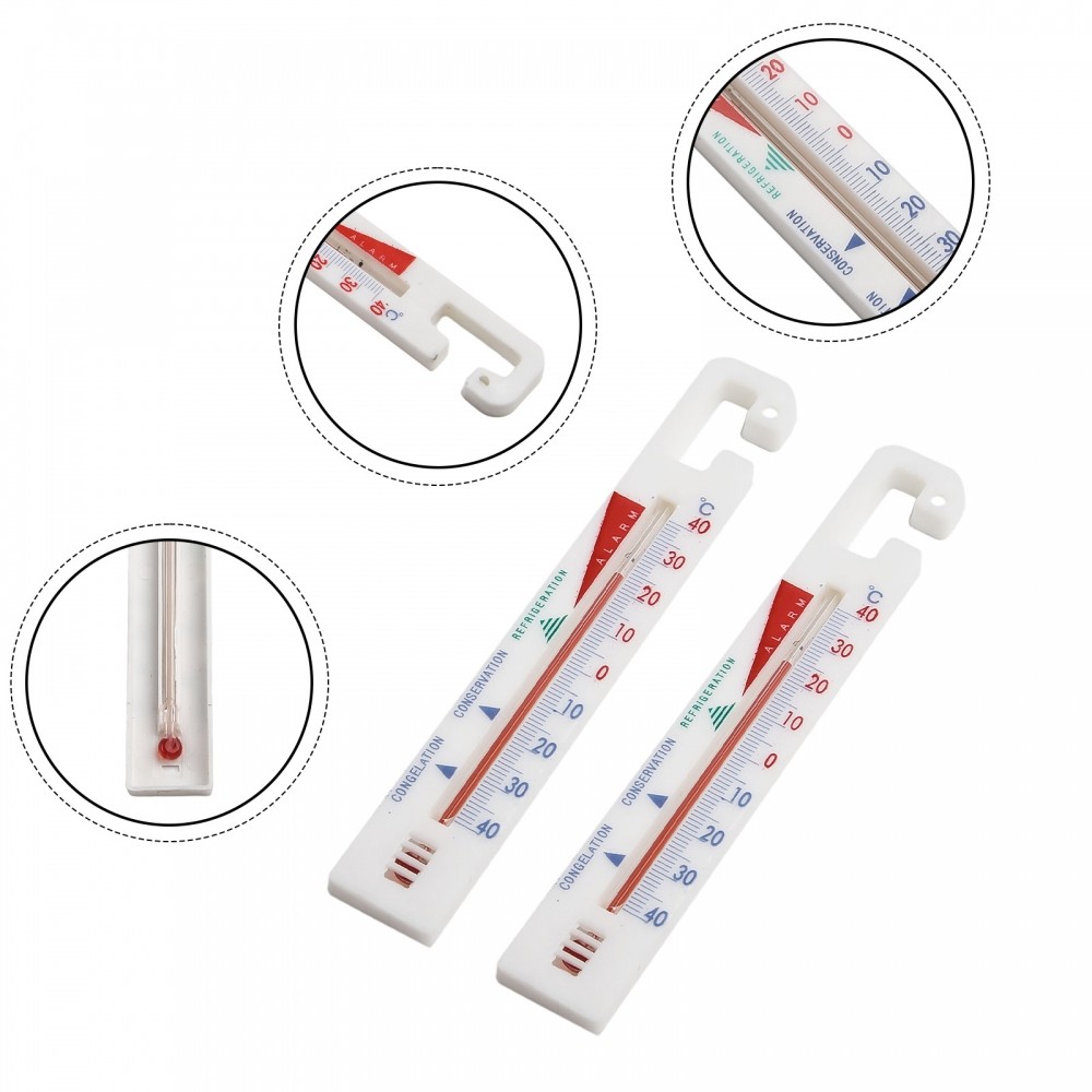 [DOLLDOLL-VN]Fridge Freezer Thermometer Set of 2 Hanging Style Temperature Measurement Device