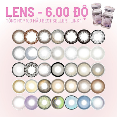 [6.00 độ] Tổng hợp lens mắt cận 6 độ bán chạy nhất, hsd 6 tháng - thương hiệu LUNA EYES