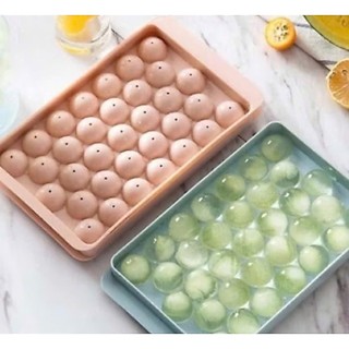 KHAY NHỰA LÀM NƯỚC ĐÁ 33 Ô HÌNH TRÒN TIỆN DỤNG
