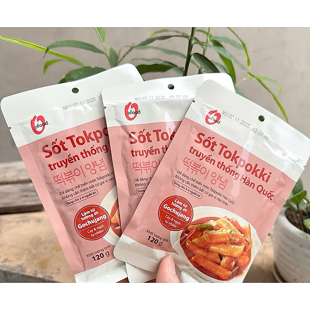 [NHẬP KHẨU CHÍNH HÃNG] Sốt Nấu Tokbokki Vị Truyền Thống Ofood Thơm Ngon 120G