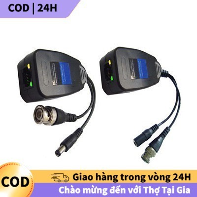 [COD] Video Balun Tích Hợp Nguồn Cho Camera – 2Mp, Chống Sét, Chống Nhiễu, Kết Nối Ổn Định