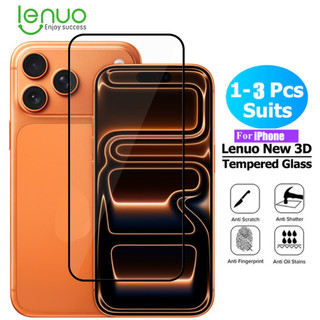  Kính Cường Lực Lenuo Cho iPhone 17 16 15 14 13 12 Pro Max Air 16E se4 ip 16 15 14 Plus 5G 1 ~ 3 Chiếc Full Chống Cháy Nổ Vỏ Hoàn Chỉnh HD Bảo Vệ Màn Hình Trong Suốt 
