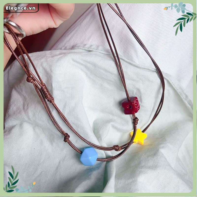 【Elevn】Dây đeo điện thoại Dây da dệt hạt màu dây đeo chéo dài máy ảnh điện thoại cổ điển | BigBuy360 - bigbuy360.vn