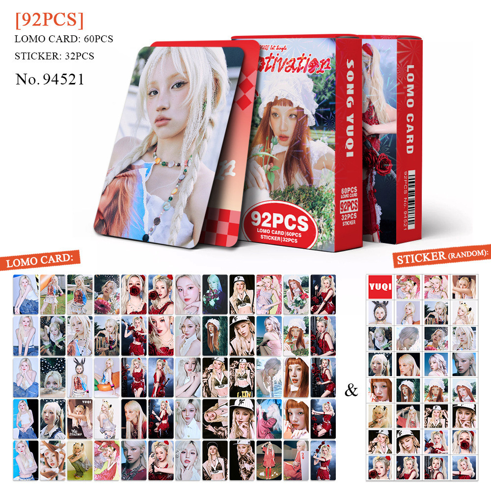 92 Cái / hộp I-DLE Yuqi Động Lực Mini Album Chúng Tôi Nhàn rỗi Thẻ Lomo Tôi SWAY Vợ 2nd Full Album D