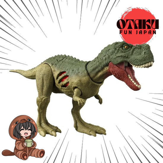 【From Japan】 Mattel Jurassic World: The New Reign - Real Mini Action Figure - Damage Quilmesaurus [L