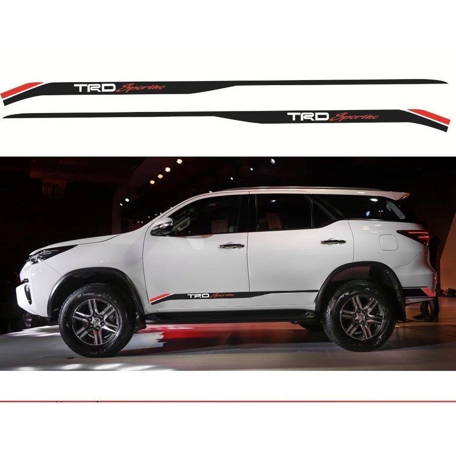 Tem Dán Sườn Xe Fortuner TRD,  phong cách TRD Sport, tem sport, tem xe thể thao cho fortuner, toyota