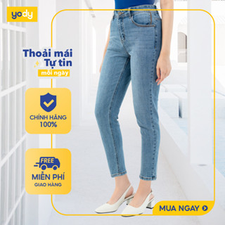  [SALE ĐG] Quần jeans nữ skinny lưng cao tôn dáng YODY dáng ôm co giãn thoải mái QJN5056