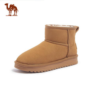  CAMEL CROWN Giày tuyết nữ Giày bốt lông cừu ấm áp chống trượt ngoài trời 