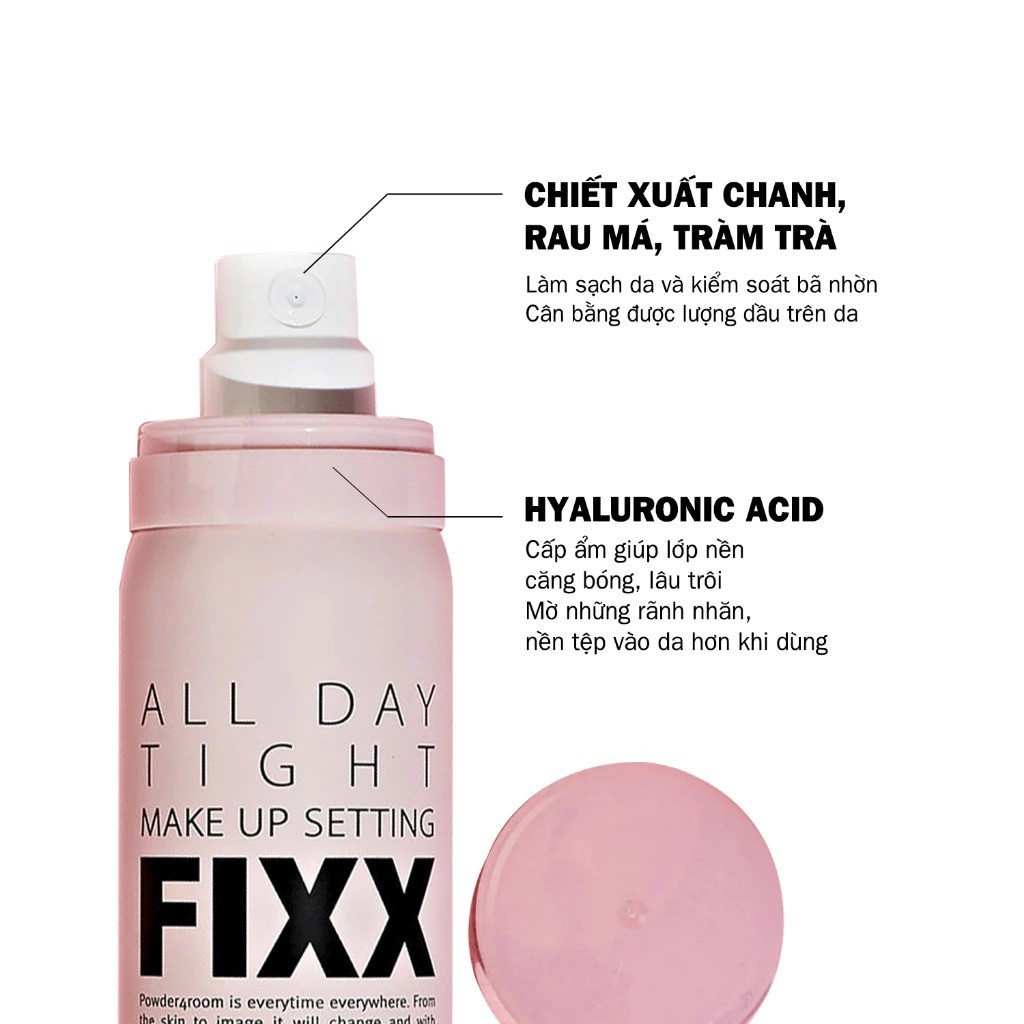 Xịt Khóa Makeup Toàn Diện Fixx So Natural  120ml