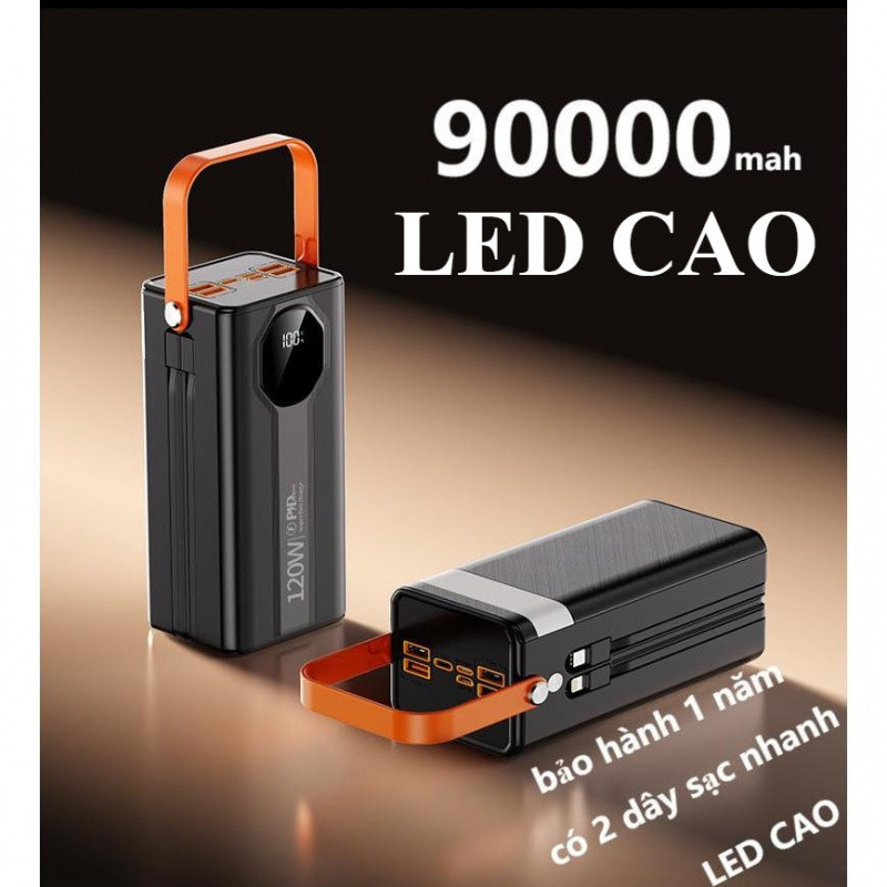48(LED CAO)sạc dự phòng pd120w 150000mah 90000mah pin dự phòng màn hình led tích hợp tích hợp