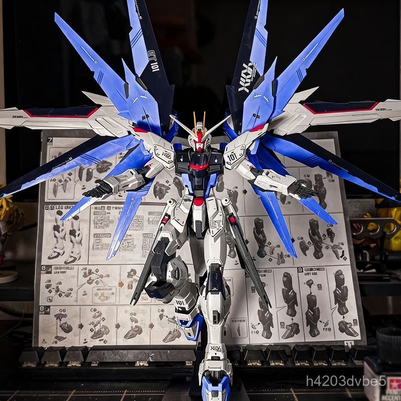Mô hình lắp ráp Gundam Freedom Strike 2.0 Black Phoenix MG 1:100 kèm giá đỡ cao cấp