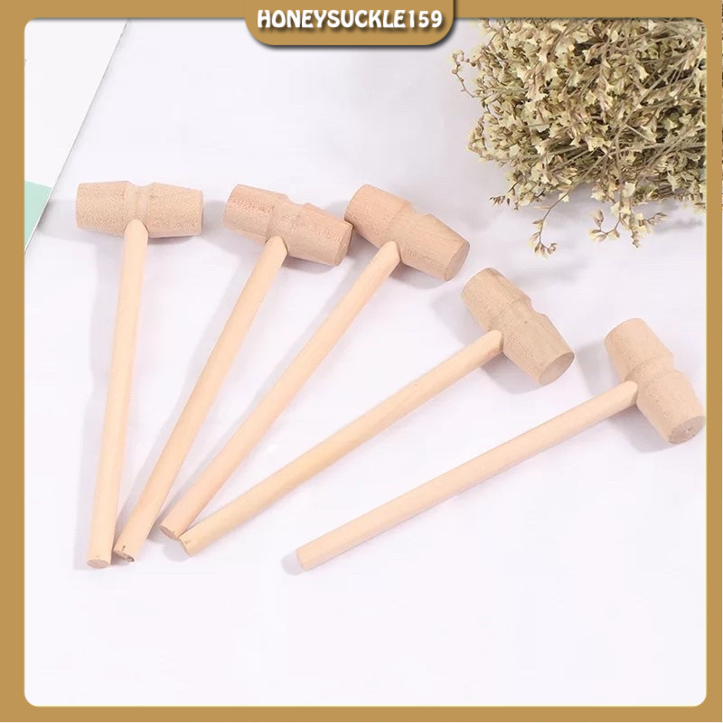 Búa gỗ mini gõ socola 14cm,Búa Gỗ Đồ Chơi Mini Cho Bé