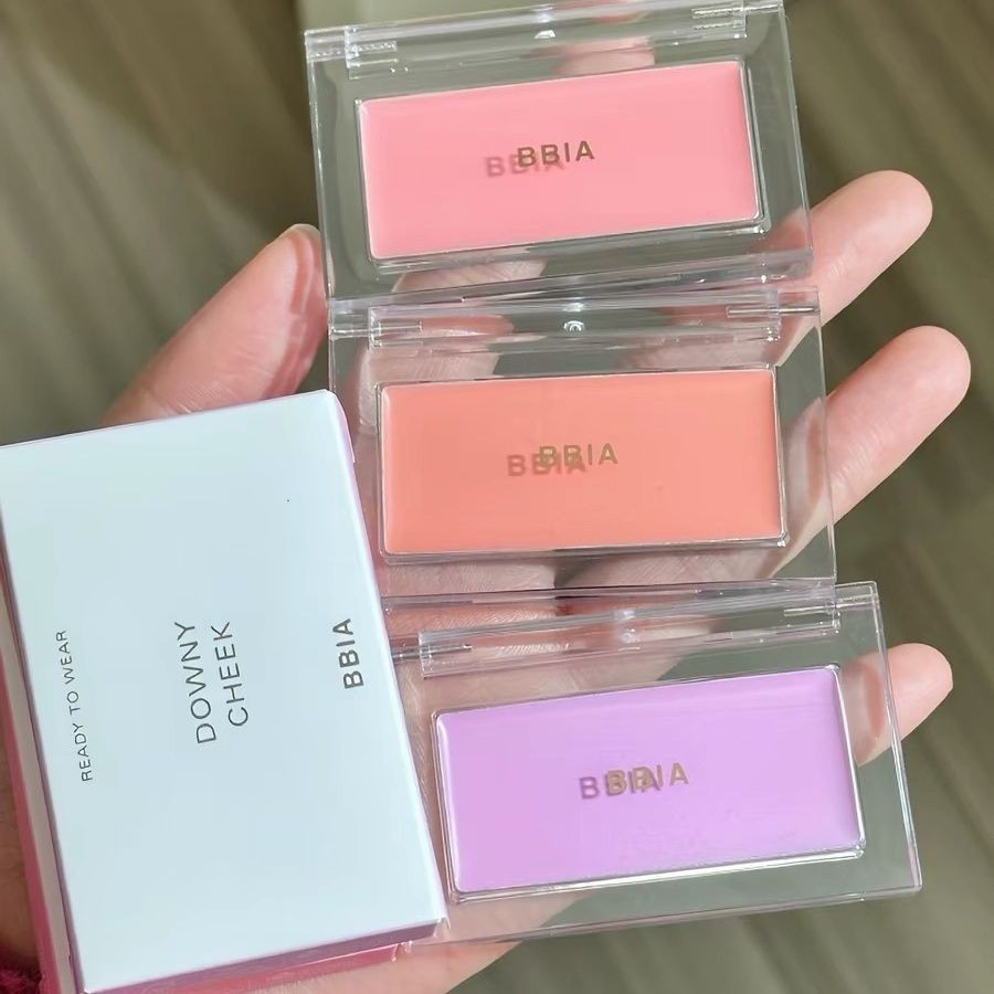 Hàn Quốc Hàn Quốc BBIA Blush Cream Rouge Cream Texture Silky Blush Blush Tím Trắng Mờ Khỉ Nhỏ Đề Ngh
