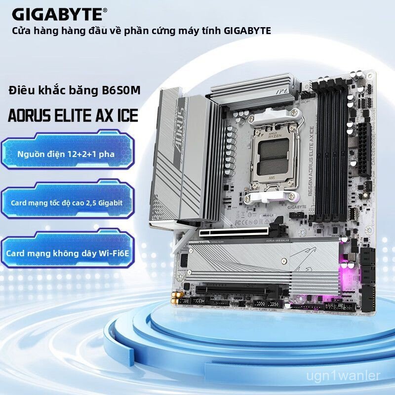 Mainboard B650M Aorus Elite DDR5 hỗ trợ CPU AMD máy tính bàn chơi game đỉnh cao bền bỉ hàng chính hã