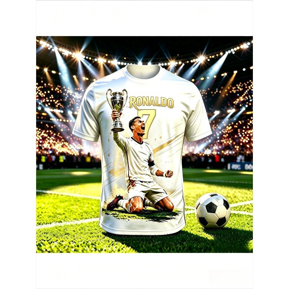 Trẻ em mùa hè #7Soccer Jersey Nam Bé Trai Bé Gái Thời Trang Áo Thun Bóng Đá Top In Hình Thường Ngày 