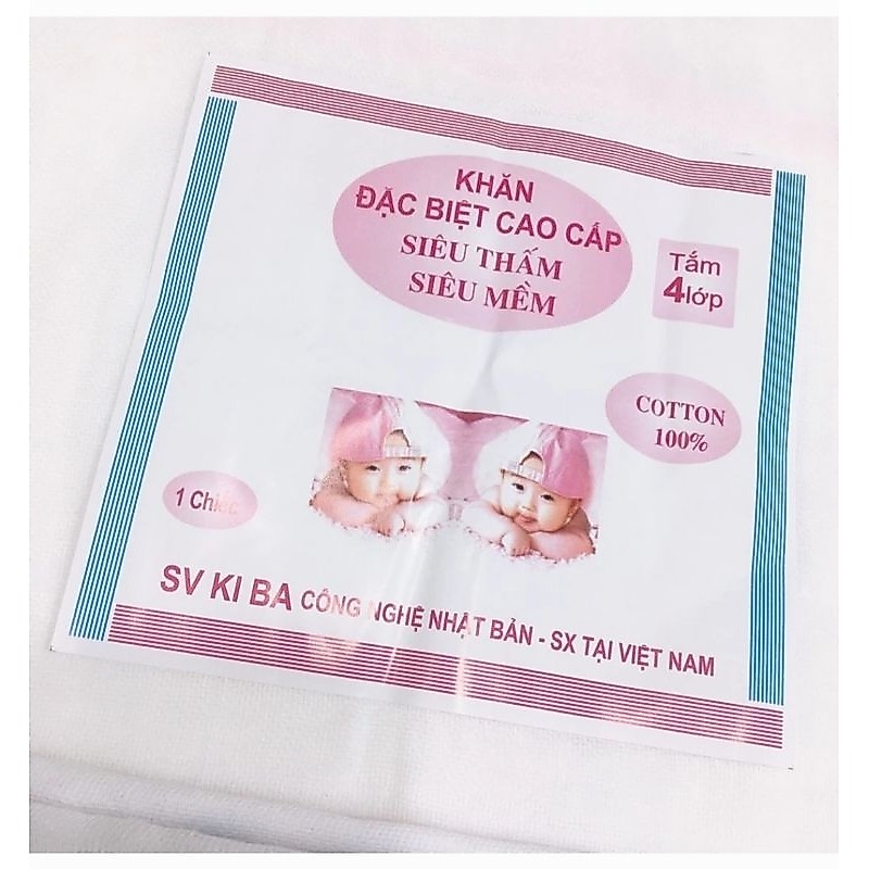 Khăn tắm 4 lớp cho bé